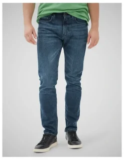 Rodd & Gunn Owaka Straight Fit Italian Denim Regular Leg Jeans in True Blue