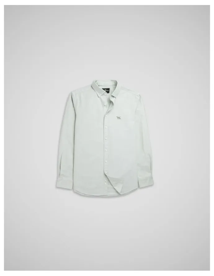 Rodd & Gunn Oxford Long Sleeve Sports Fit Shirt in Eucalyptus