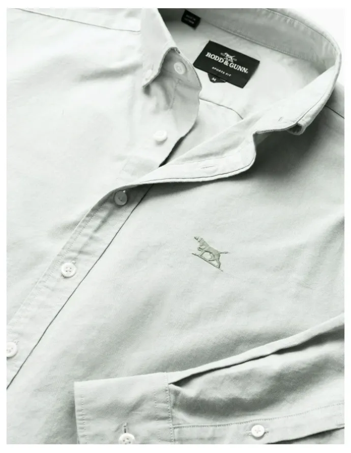 Rodd & Gunn Oxford Long Sleeve Sports Fit Shirt in Eucalyptus