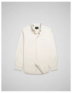 Rodd & Gunn Oxford Long Sleeve Sports Fit Shirt in Natural
