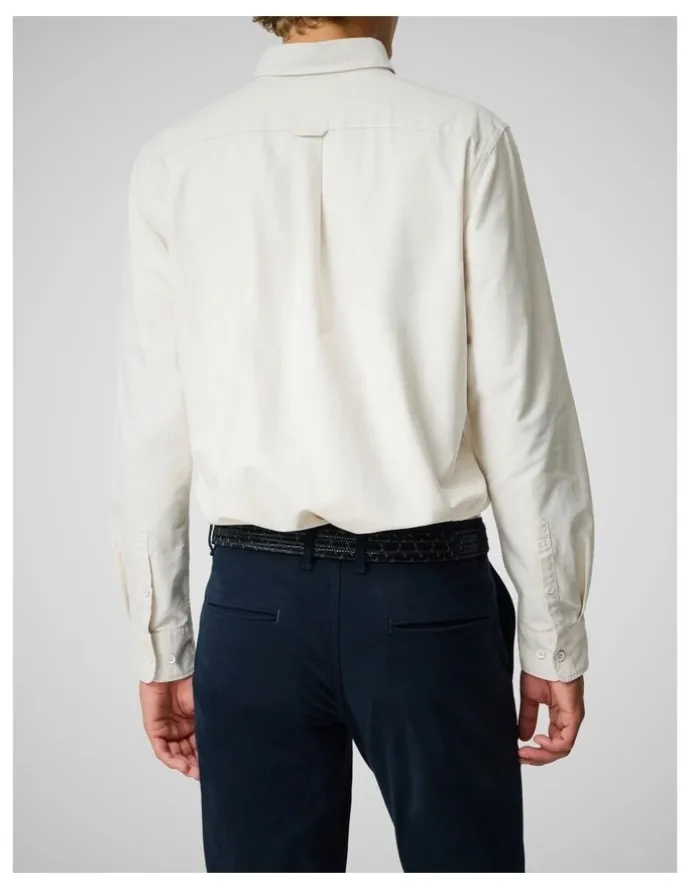 Rodd & Gunn Oxford Long Sleeve Sports Fit Shirt in Natural