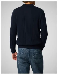 Rodd & Gunn Quinns Flat Knit in Midnight
