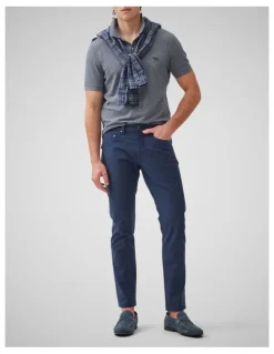 Rodd & Gunn The Gunn Sports Fit Polo in Denim