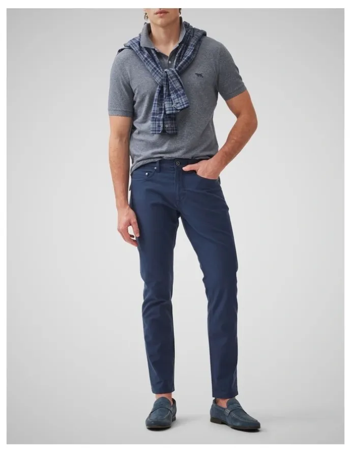 Rodd & Gunn The Gunn Sports Fit Polo in Denim