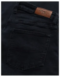 Rodd & Gunn Weston Straight Fit Italian Long Leg Denim Jeans in Blue/Black