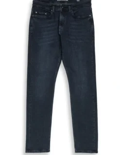 Rodd & Gunn Weston Straight Fit Italian Denim Short Leg in Blue/Black