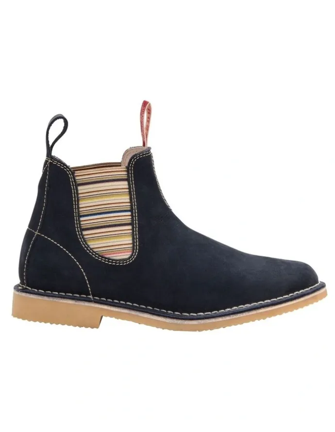 Rossi Boots Burnett Stichdown 4008 Chelsea Boot in Navy