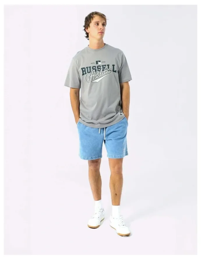 Russell Athletic Athletic Mens Tee - Grey Stone