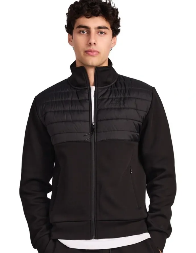 Russell Athletic Hurricane Hybrid Zip Mens Jacket - Black