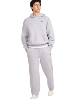 Russell Athletic R Logo Crossover Mens Hoodie - Grey Marle