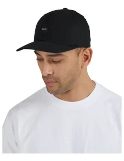 RVCA Mini Motors Flex Fit Cap in Black