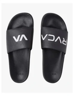 RVCA Sport Slide in Black/White