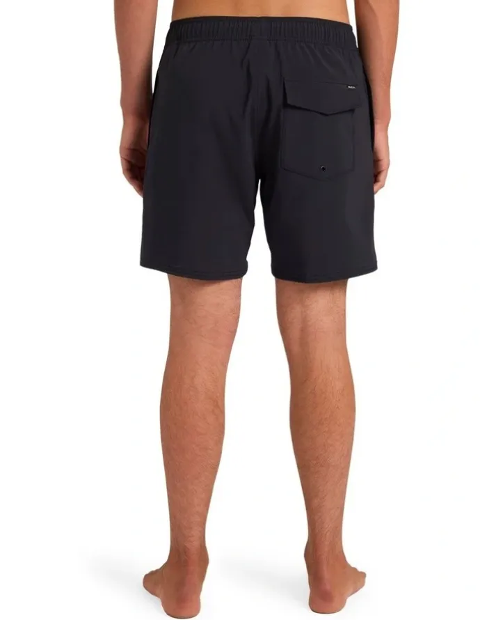 RVCA On Wings Elastic 17 Boardshorts in Black