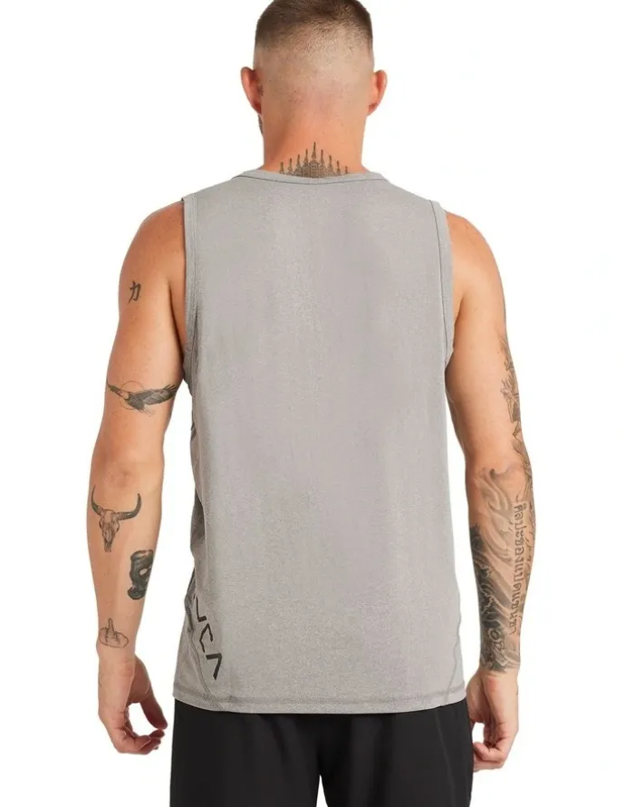 RVCA Sport Vent Singlet in Grey
