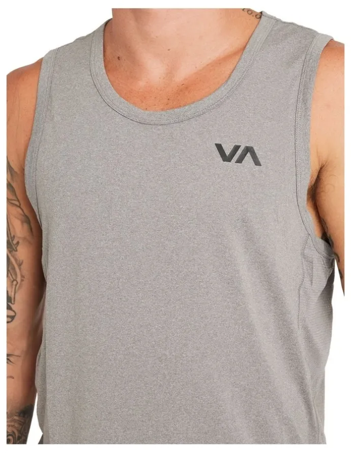 RVCA Sport Vent Singlet in Grey