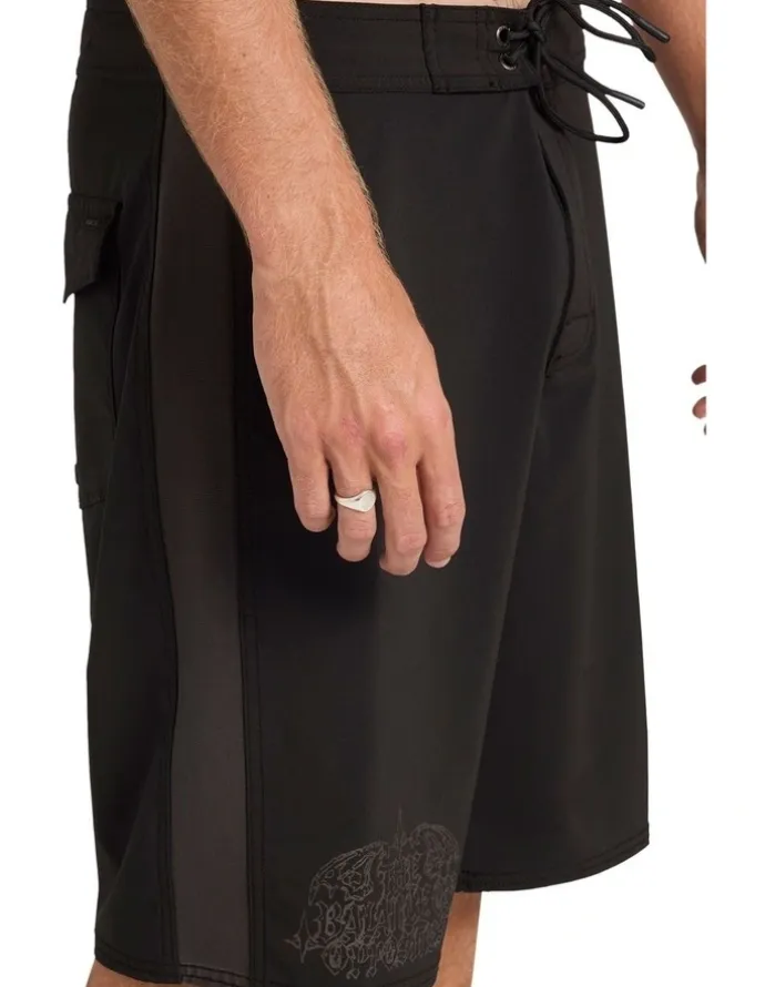 RVCA Thrashed Wings 22 Boardshorts in Black
