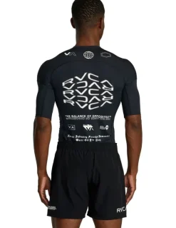 RVCA VA Sport Short Sleeve Rashguard in Black