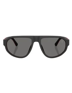 Scuderia Ferrari Acetate Polarised Sunglasses in Black