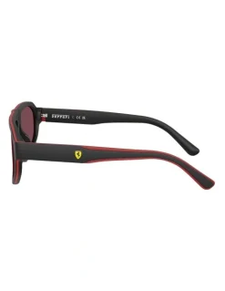 Scuderia Ferrari Acetate Sunglasses in Black