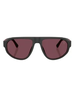 Scuderia Ferrari Acetate Sunglasses in Black