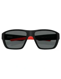 Scuderia Ferrari Injected Polarised Sunglasses in Black