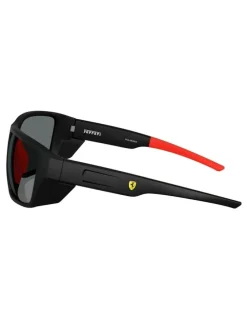 Scuderia Ferrari Injected Polarised Sunglasses in Black
