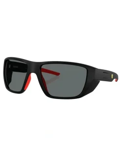 Scuderia Ferrari Injected Polarised Sunglasses in Black
