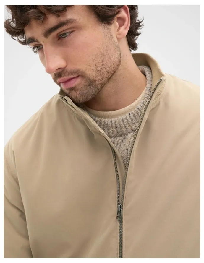 Seed Heritage Bomber Jacket in Dark Stone