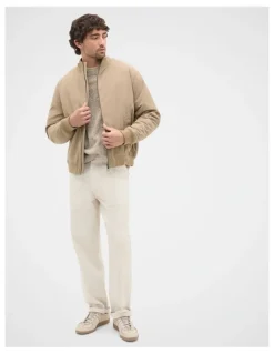 Seed Heritage Bomber Jacket in Dark Stone