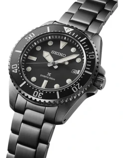 Seiko SNE599P Prospex Solar Diver Watch 200M in Black