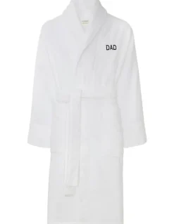 Sheridan Aven Australian Cotton Dad Robe in White