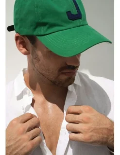 Shore Club College Letter Cap in Green