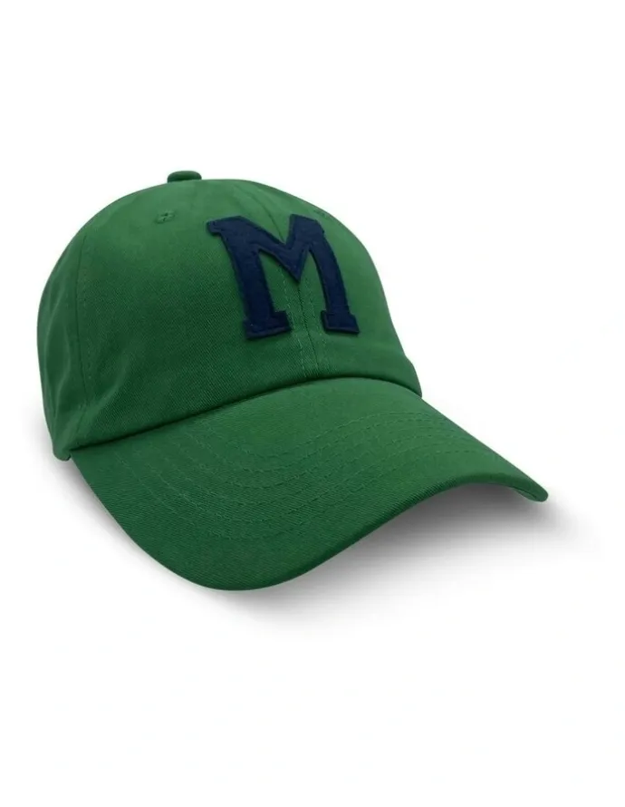 Shore Club College Letter Cap in Green