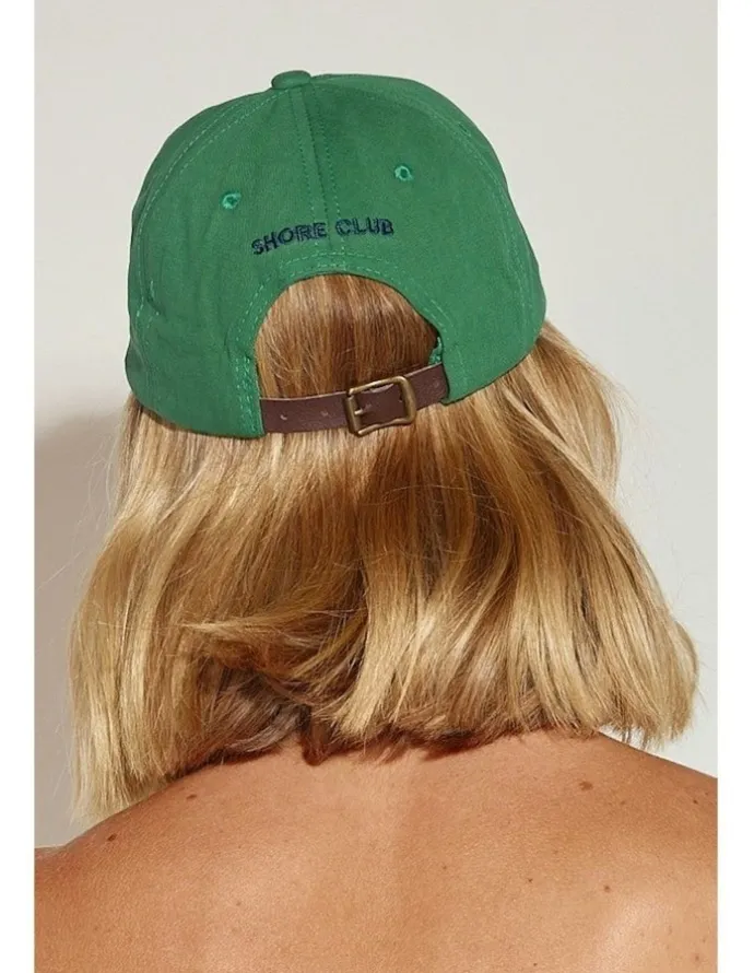 Shore Club College Letter Cap in Green