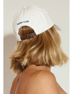 Shore Club College Letter Cap in White