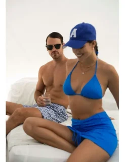 Shore Club College Letter Cap in Blue