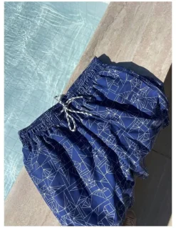 Shore Club Swim Short in Capri Geo