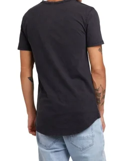 Silent Theory Acid Tail T-shirt in Washed Black
