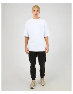 Silent Theory Defense Cargo Pant in Washed Black