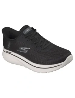 Skechers Go Walk Arch Fit N-Joy Sneaker in Black/White