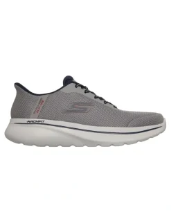 Skechers Go Walk Arch Fit N-Joy Sneaker in Grey/Navy