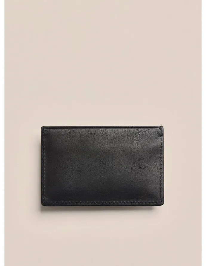 S.Kidman K0028BLK Morney Leather Card Holder in Black