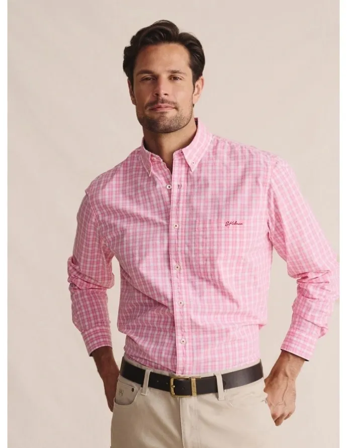 S.Kidman Aberdeen Long Sleeve Shirt in Pale Pink