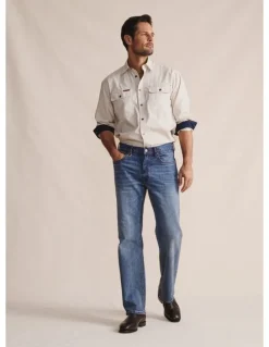 S.Kidman Geurie 5 Pocket (Reg 32) Mid Rise Jeans 1PAM00050R in Mid Wash