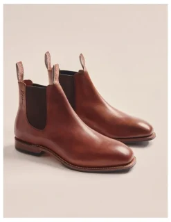 S.Kidman Rus Sidney Goodyear Welt Boots K0001 in Rust