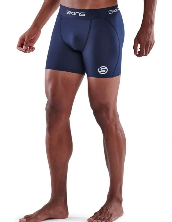 SKINS Series-1 Activewear Short in Navy Blue
