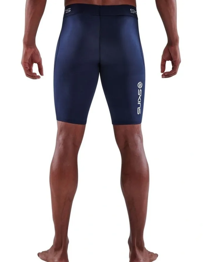 SKINS Series-1 Running Half Tight in Navy Blue