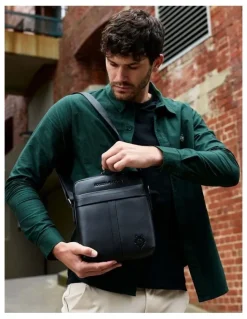 Society of Wolves Leather Cross Body Bag