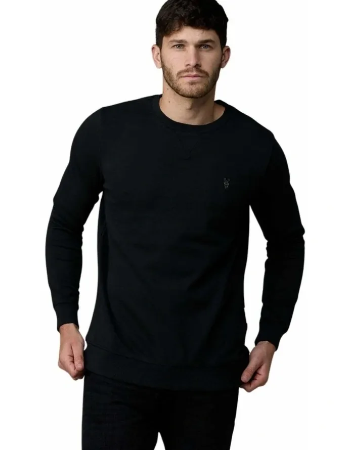 Society of Wolves Crew Neck Fleece Black