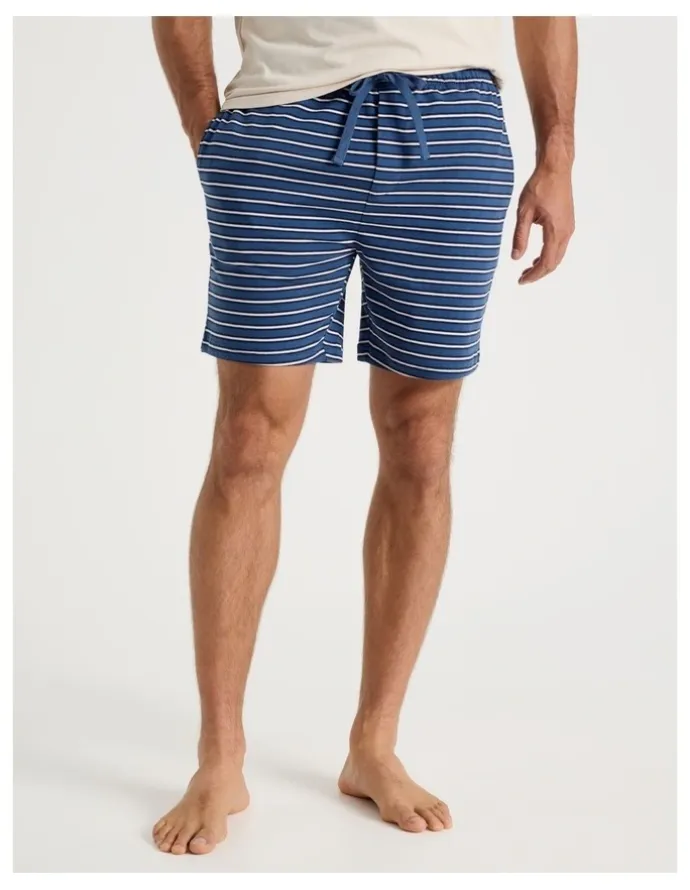 Soho 2 Pack Knit Sleep Shorts in Assorted Stripes